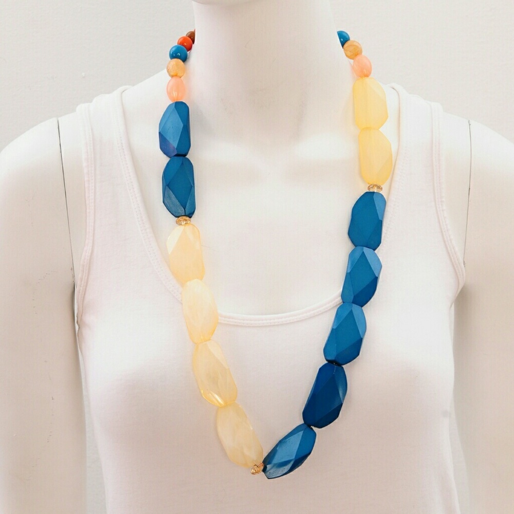 CHUNKY FAUX STONE & GEM NECKLACE